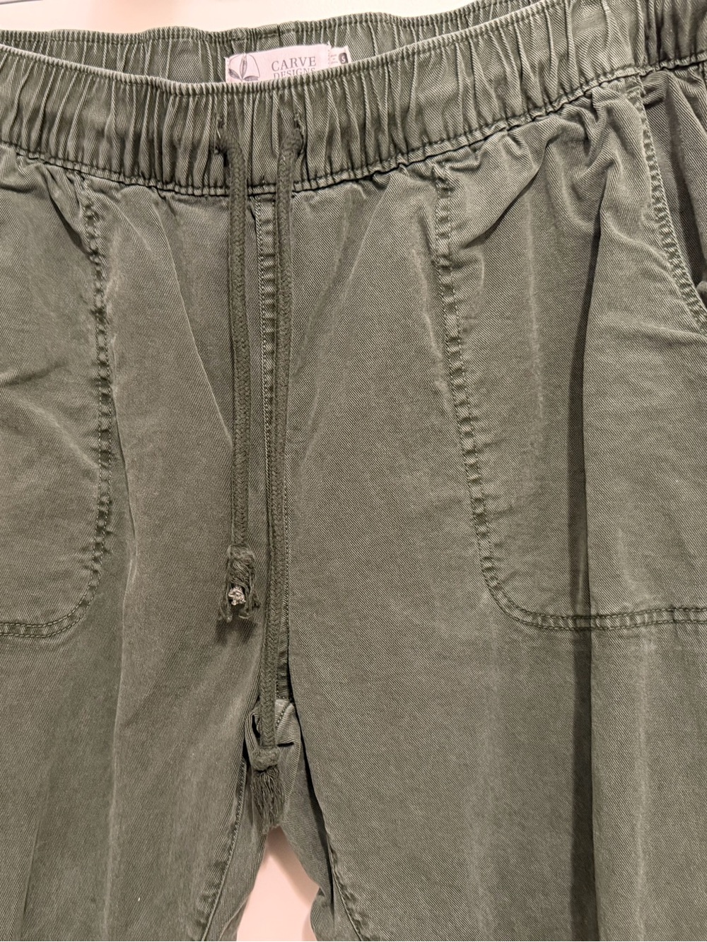 Carve Designs Olive Drawstring pants - Picture 3 of 7